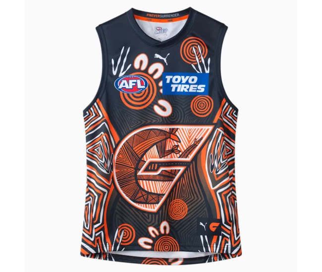 GWS Giants AFL Mens Indigenous Guernsey 2024